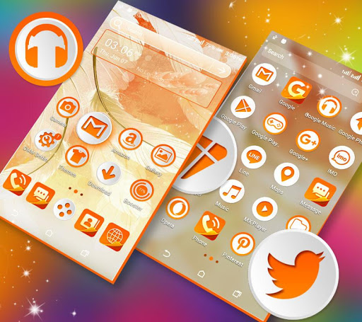 Feather Light Launcher Theme Screen 3