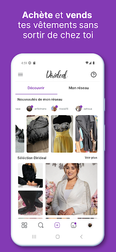 Android application Dirideal: Vente - Achat - Mode screenshort