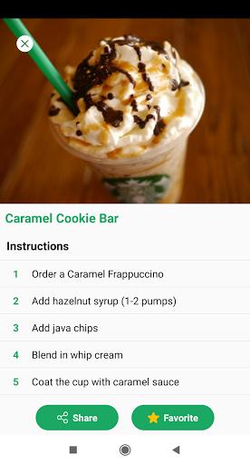 Secret Menu for Starbucks -VIP Screen 2