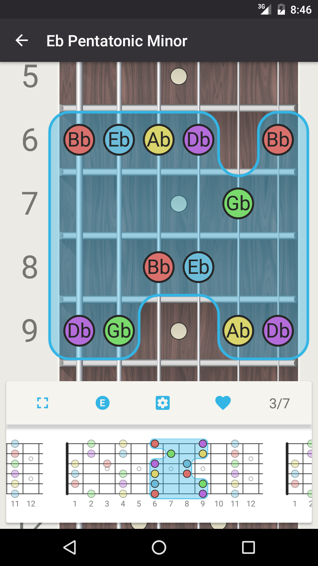 Android application Chord! (Guitar Chord Finder) screenshort