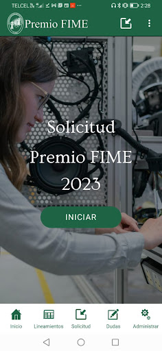 Android application Premio FIME | UANL screenshort