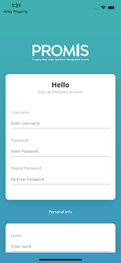 Android application Promis - Developer screenshort