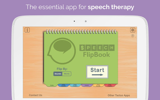 Screenshot of Speech FlipBook