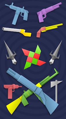 折り紙の武器：剣と銃の紙のガイドのおすすめ画像1