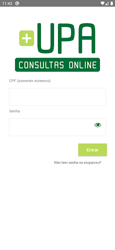 Android application UPA Consultas screenshort