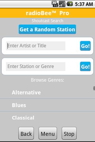 radioBee Pro - radio app Screen 3