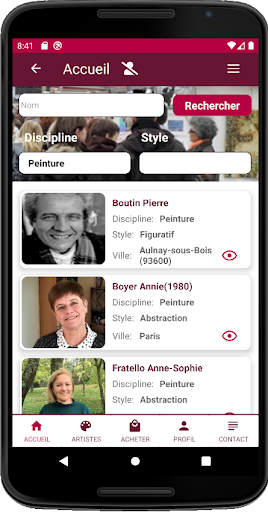 Android application Quinet Art Creation screenshort