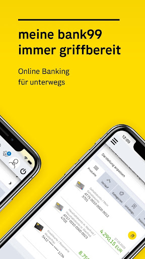 Android application meine99 | Online Banking screenshort