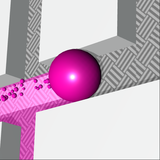 A maze color paint by ball