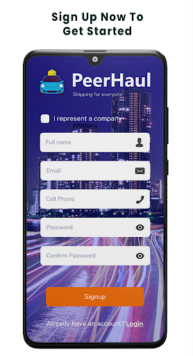PeerHaul Screen 2
