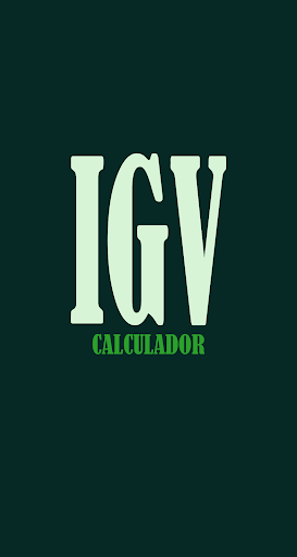 Android application Calculador IGV screenshort