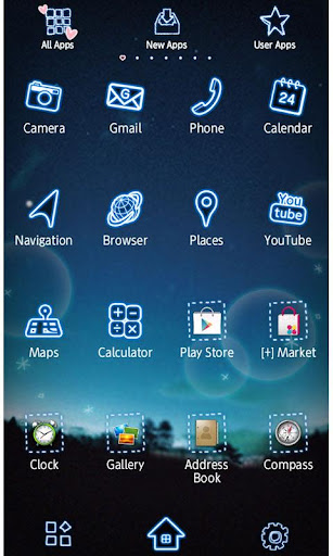 Night Sky Wallpaper Theme Screen 3