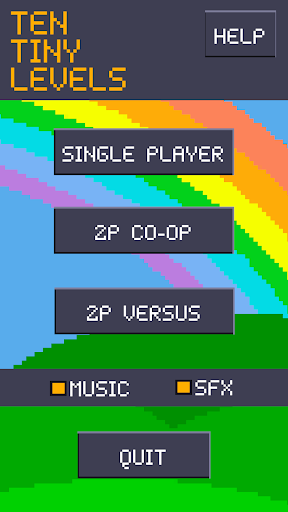 Android application Ten Tiny Levels: Retro Action screenshort
