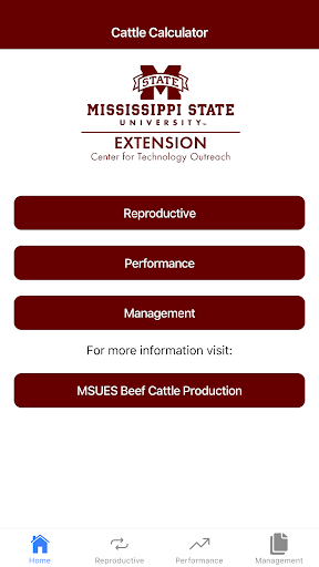 Android application MSUES Cattle Calc screenshort