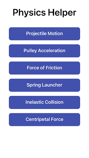 Physics Helper Screen 2