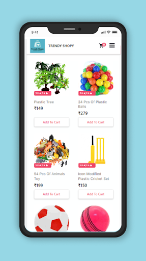 Trendy Shopy Screen 2
