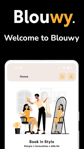 Android application Blouwy - Beauty Booking screenshort
