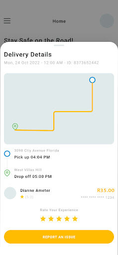 Xbros Delivery Driver Screen 2