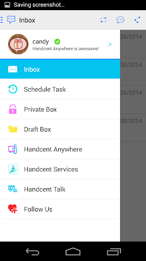 Handcent 6 Skin iOS7 Screen 2