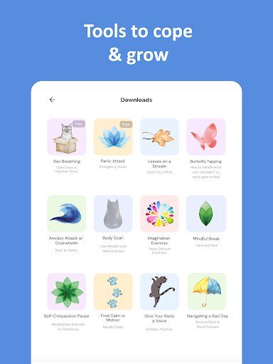 Screenshot of Myselfland Emotional Self-Help