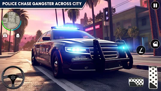 City Mafia Police Car Game 3D