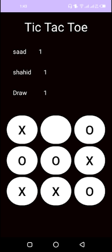 Tic Tac Toe Screen 2