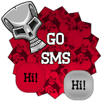 GO SMS THEME - Skull Freak 10 icon