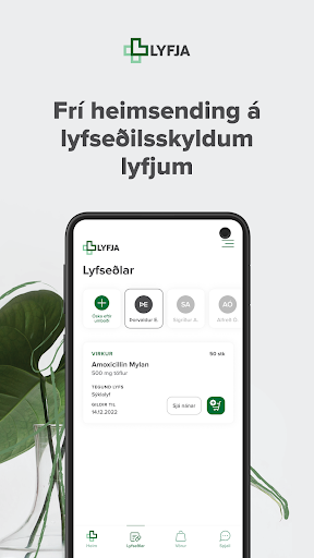 Android application Lyfja screenshort