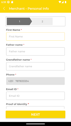 Wallet Birr Merchant Screen 3