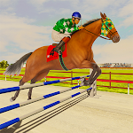 Cover Image of Baixar Derby Horse Racing & Riding Game: jogo de corrida de cavalos  APK