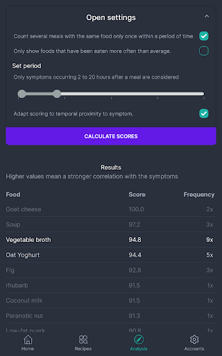 Foodolyst Screen 3