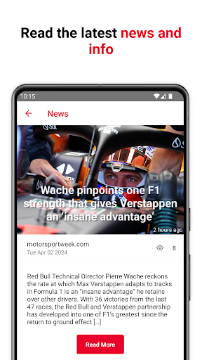 Formula Report 1 Racing News Screen 2