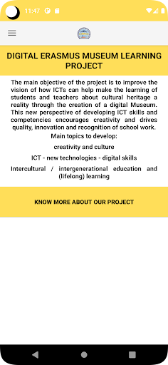 Android application Erasmuseum screenshort