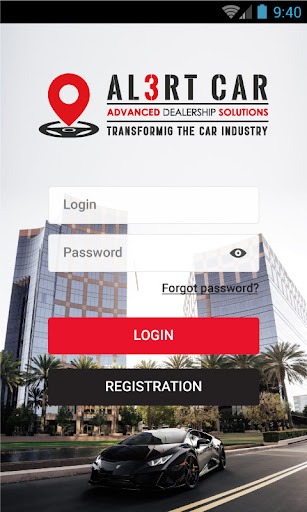 Android application Al3rt Car screenshort