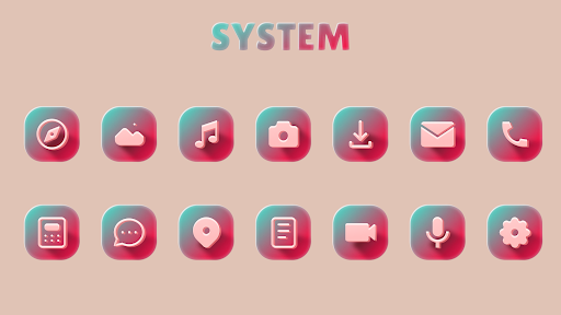 Screenshot of Mint Melon Icon Pack