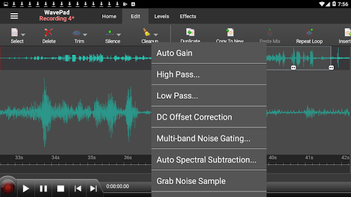WavePad Audio Editor Free 