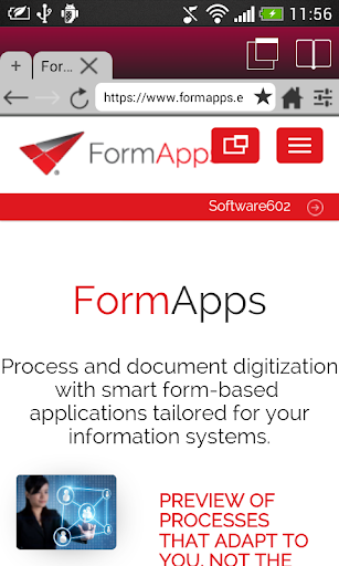 Android application FormApps Mobile screenshort