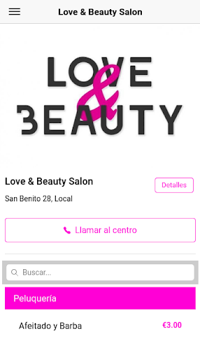 Android application Love & Beauty Salon screenshort