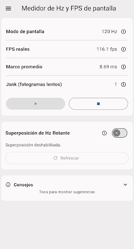 Vista previa de la aplicación
