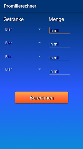 Promillerechner Screen 2