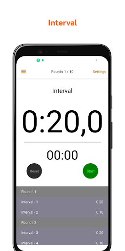 Android application Multifunctional timer screenshort