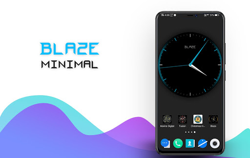 Blaze Clock Live Wallpaper
