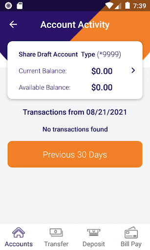 Android application Mills42 Federal Credit Union M screenshort