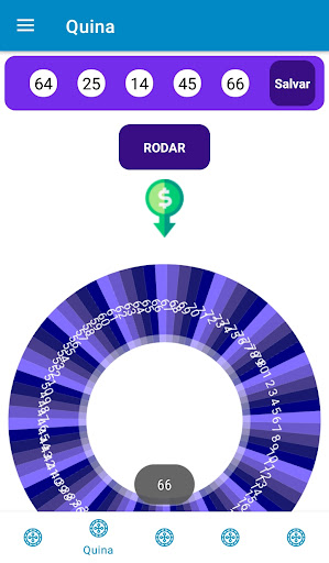 Android application Roleta da Sorte - Loterias screenshort