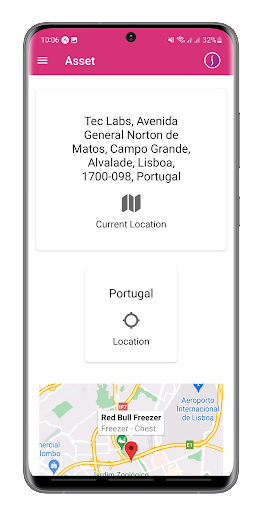 Android application Supply Chain Asset Tracking screenshort