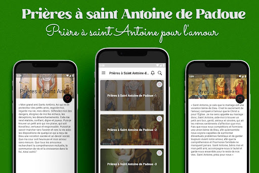Android application Prières à Saint Antoine screenshort