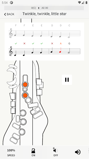 Screenshot of Aerophone Lesson