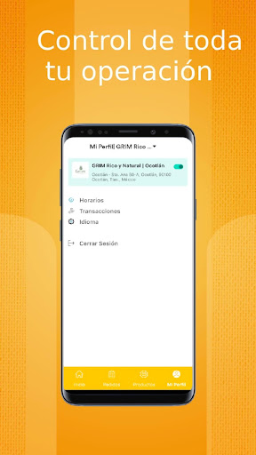 Android application SABROSÓN Negocios screenshort