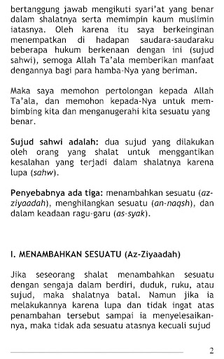 Tata Cara Sujud Sahwi