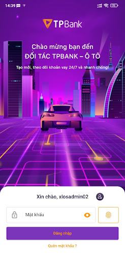 Android application TPBank Partner screenshort